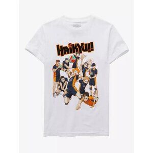 HAIKYU!! Girls' Haikyu!! Team Jump Boyfriend Fit T-Shirt Size XS In White